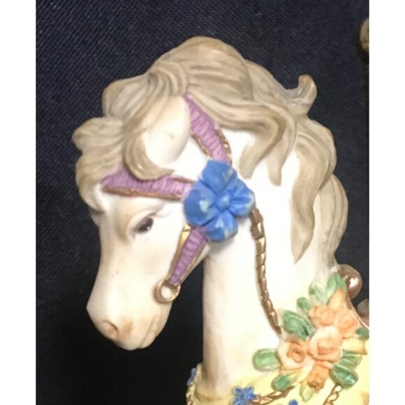 Heritage House Carousel Melodies County Fair Horse Figurines 6" Tall Set of 4 - Picture 12 of 15